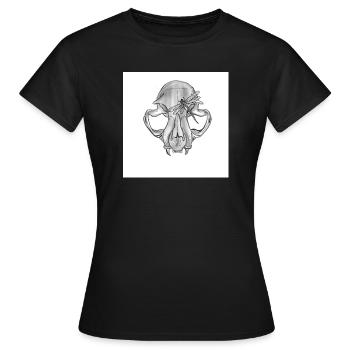 Skull Dragonfly Monochrome - Women's T-Shirt - black - Front - AI Model Female 172 dark (172cm)