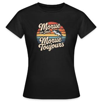 Cod Day Cod Always - Women's T-Shirt - black - Front - AI Model Female 172 dark (172cm)