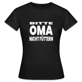 granny - Women's T-Shirt - black - Front - AI Model Female 172 dark (172cm)