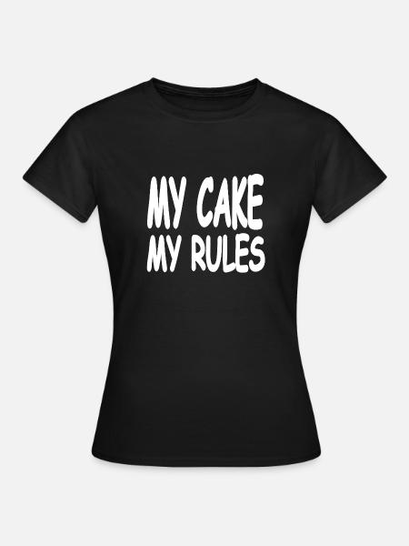 Kuchen - Dame-T-shirt - sort