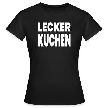 Gâteau - T-shirt Femme - noir - Devant - AI Model Female 172 dark (172cm)