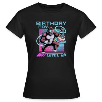 Birthday Gamer VR - Women's T-Shirt - black - Front - AI Model Female 172 dark (172cm)