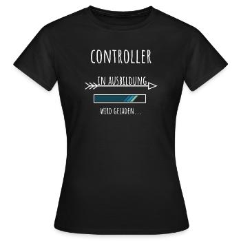 Controlling Studies Occupation Training Controller - Women's T-Shirt - black - Front - AI Model Female 172 dark (172cm)