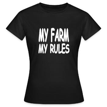 Ferme - T-shirt Femme - noir - Devant - AI Model Female 172 dark (172cm)