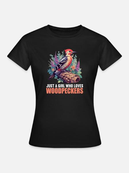 Spechte Specht - Frauen T-Shirt - Schwarz