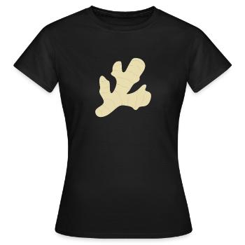 Ingwer - Frauen T-Shirt - Schwarz - Vorne - AI Model Female 172 dark (172cm)