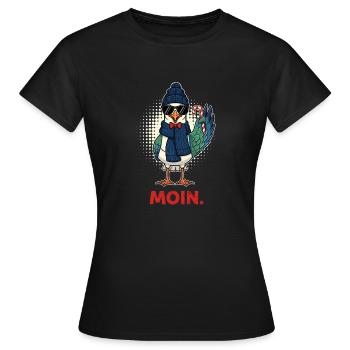 Moin Seagull Seemann Frise orientale Vacances - T-shirt Femme - noir - Devant - AI Model Female 172 dark (172cm)