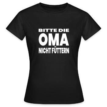 granny - Women's T-Shirt - black - Front - AI Model Female 172 dark (172cm)