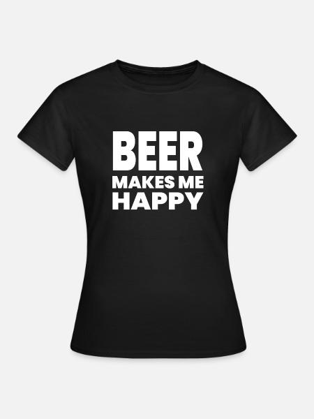 Bier - Frauen T-Shirt - Schwarz