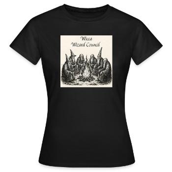 Wicca Wizard Rat - Frauen T-Shirt - Schwarz - Vorne - AI Model Female 172 dark (172cm)