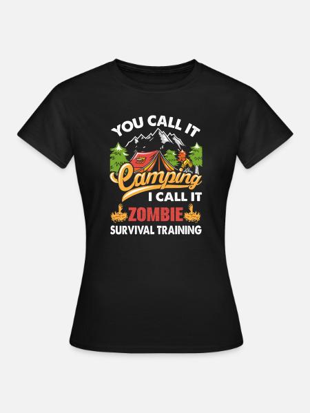 Camping - Women's T-Shirt - black
