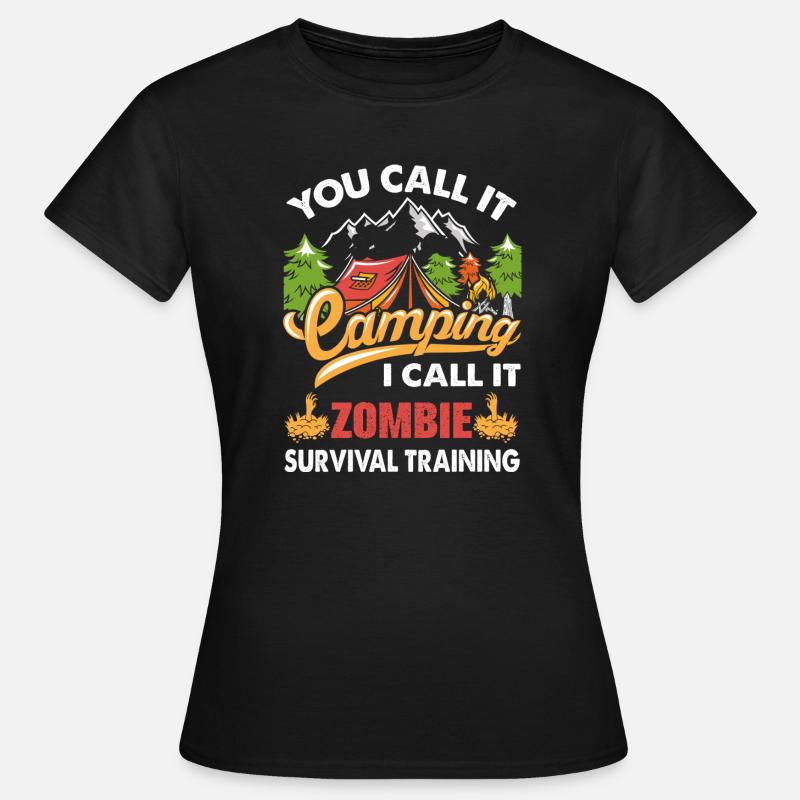 Camping - Women's T-Shirt - black