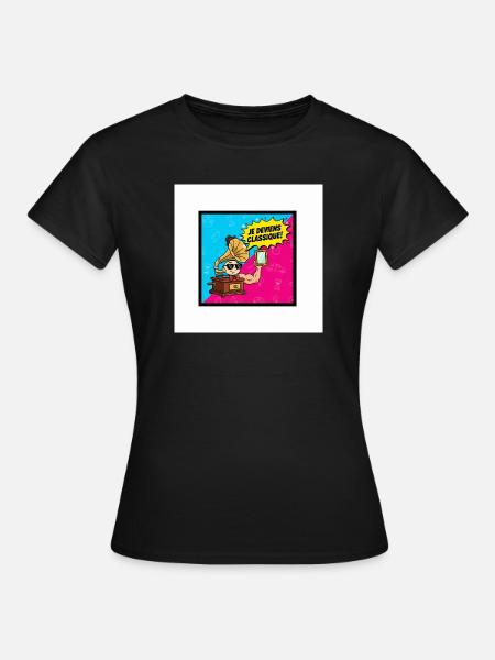 Ich werde zum klassischen Pop-Retro - Frauen T-Shirt - Schwarz