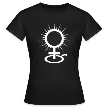 Symbole de la dominatrice et de la maîtresse - T-shirt Femme - noir - Devant - AI Model Female 172 dark (172cm)