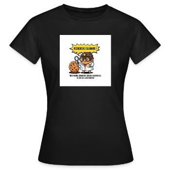 Gourmet Culinary Research - Women's T-Shirt - black - Front - AI Model Female 172 dark (172cm)
