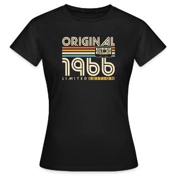 Original 1966 Jahrgang Geburtstag Geschenk Retro - Frauen T-Shirt - Schwarz - Vorne - AI Model Female 172 dark (172cm)