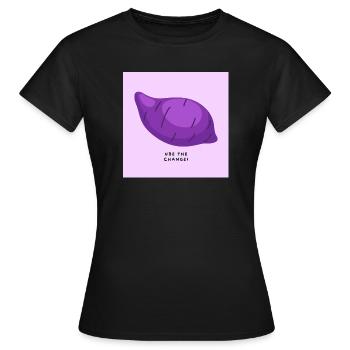 Practice the change - Women's T-Shirt - black - Front - AI Model Female 172 dark (172cm)