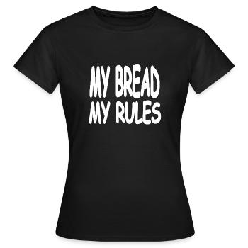 Bread - Women's T-Shirt - black - Front - AI Model Female 172 dark (172cm)