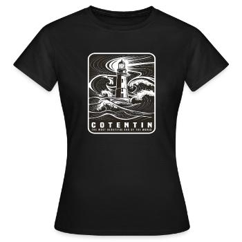 Cotentin Normandy Lighthouse Normandy Pride Region - Women's T-Shirt - black - Front - AI Model Female 172 dark (172cm)