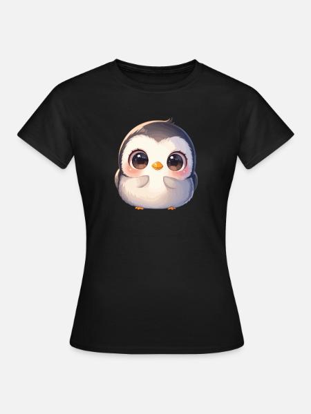 Pinguine Pinguin - Frauen T-Shirt - Schwarz