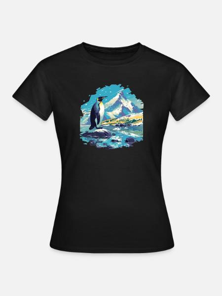 Pinguine Pinguin - Frauen T-Shirt - Schwarz