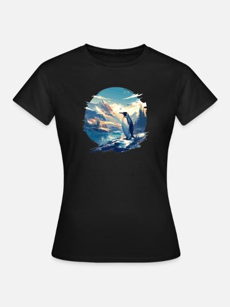 Pinguine Pinguin - Frauen T-Shirt - Schwarz