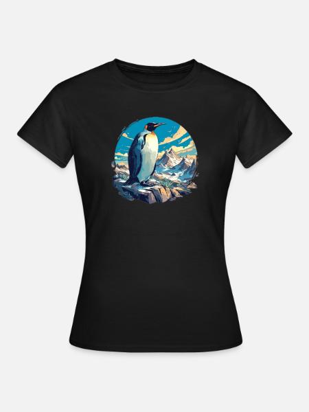 Pinguine Pinguin - Frauen T-Shirt - Schwarz