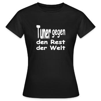 Tuner - Frauen T-Shirt - Schwarz - Vorne - AI Model Female 172 dark (172cm)