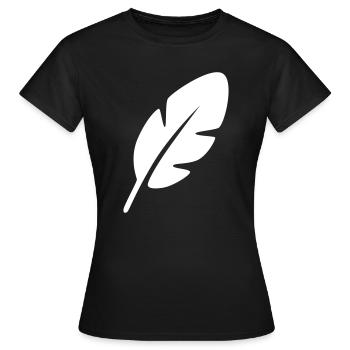 Source - T-shirt Femme - noir - Devant - AI Model Female 172 dark (172cm)
