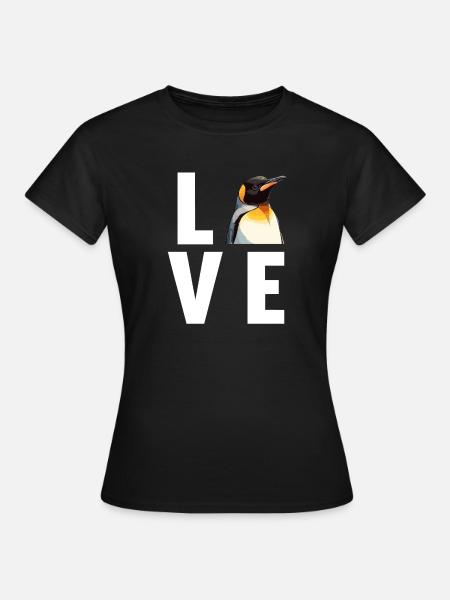 Pinguine Pinguin - Frauen T-Shirt - Schwarz