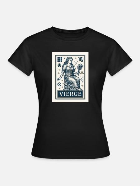 Jungfrau Sternzeichen - Astrologie - Frauen T-Shirt - Schwarz