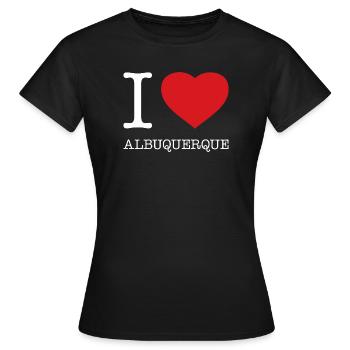 I love Albuquerque - Frauen T-Shirt - Schwarz - Vorne - AI Model Female 172 dark (172cm)