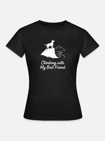 Climbing with My Best Friend - Women's T-Shirt - black
