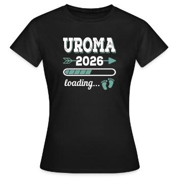 Arrière-grand-mère 2026 Chargement Cadeau de l’arrière-grand-mère en devenir - T-shirt Femme - noir - Devant - AI Model Female 172 dark (172cm)
