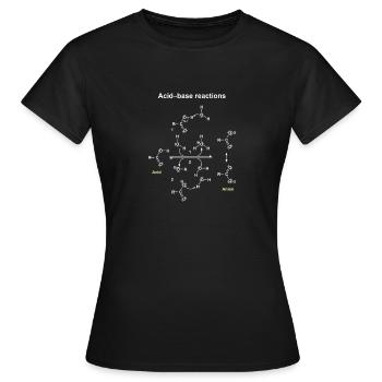 Dargestellte Säure-Base-Reaktionen - Frauen T-Shirt - Schwarz - Vorne - AI Model Female 172 dark (172cm)