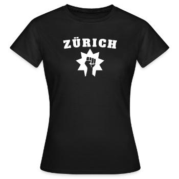Zurich - Women's T-Shirt - black - Front - AI Model Female 172 dark (172cm)