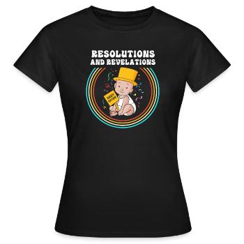 Gender Reveal Neujahr - Frauen T-Shirt - Schwarz - Vorne - AI Model Female 172 dark (172cm)