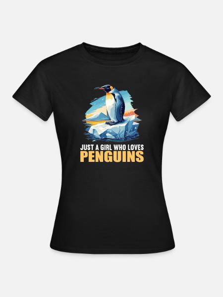 Pinguine Pinguin - Frauen T-Shirt - Schwarz