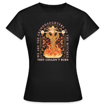 Feminist We Are The Granddaughters Statement - Women's T-Shirt - black - Front - AI Model Female 172 dark (172cm)