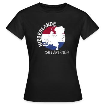 Callantsoog - Frauen T-Shirt - Schwarz - Vorne - AI Model Female 172 dark (172cm)