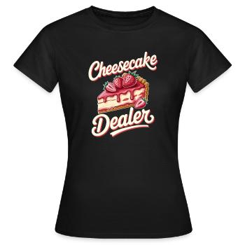 Cake - Women's T-Shirt - black - Front - AI Model Female 172 dark (172cm)