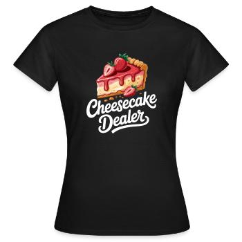 Gâteau - T-shirt Femme - noir - Devant - AI Model Female 172 dark (172cm)