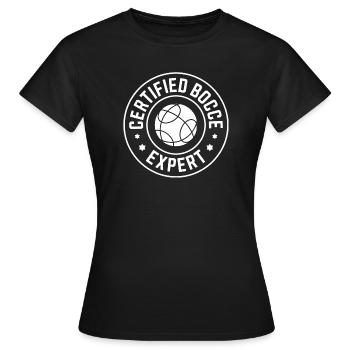 Pétanque Pétanque Joueur de pétanque Boulesport Cadeau - T-shirt Femme - noir - Devant - AI Model Female 172 dark (172cm)