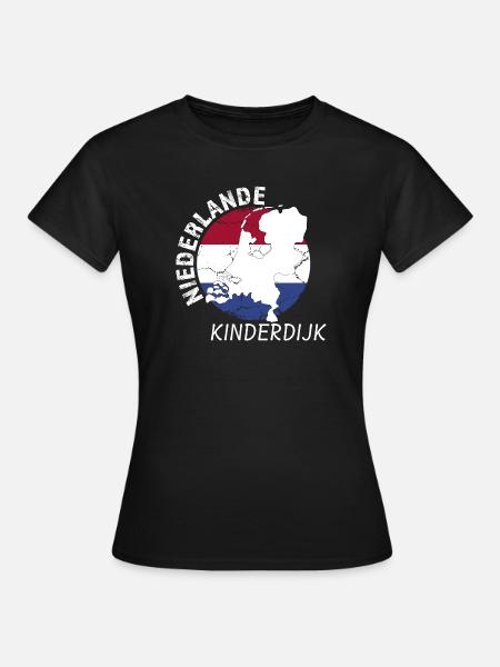 Kinderdijk - Frauen T-Shirt - Schwarz