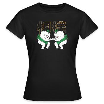 sumo - Women's T-Shirt - black - Front - AI Model Female 172 dark (172cm)
