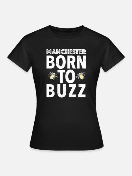 BORN_TO_BUZZ - Frauen T-Shirt - Schwarz