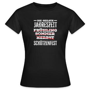 Meilleure saison : Festival de tir du club de tir - T-shirt Femme - noir - Devant - AI Model Female 172 dark (172cm)