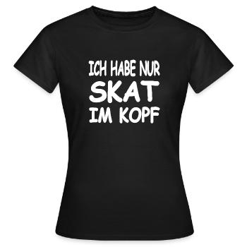 Skat - T-shirt Femme - noir - Devant - AI Model Female 172 dark (172cm)