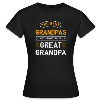 Grandpa Grandpa Grandchild Grandpa Grandpa - Women's T-Shirt - black - Front - AI Model Female 172 dark (172cm)