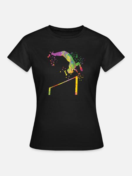 Turnerin Reck Kunstturnen - Frauen T-Shirt - Schwarz